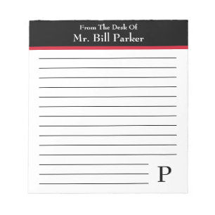 Note From The Desk Of ~ Personalised