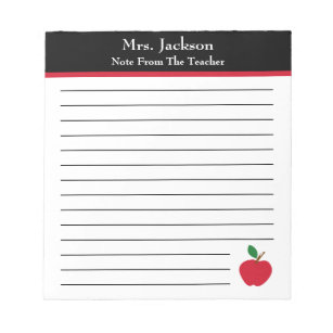 Note From The Teacher | Apple Elementary