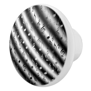note, music, metal, sheet music, band, clef, ceramic knob
