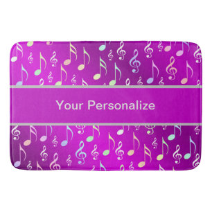 note, music, metal, sheet music,Personalise Bath Mat