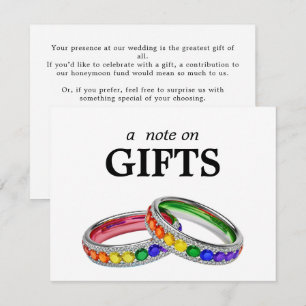 🌈  Note on GIFTS LGBTQ Intertwined in Pride Enclosure Card