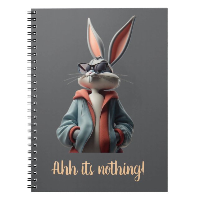 Note pad bunny's design elegant stylish notebook (Front)