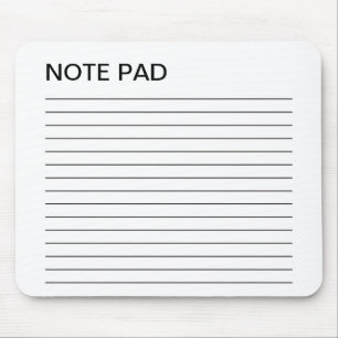 NOTE PAD MOUSE PAD
