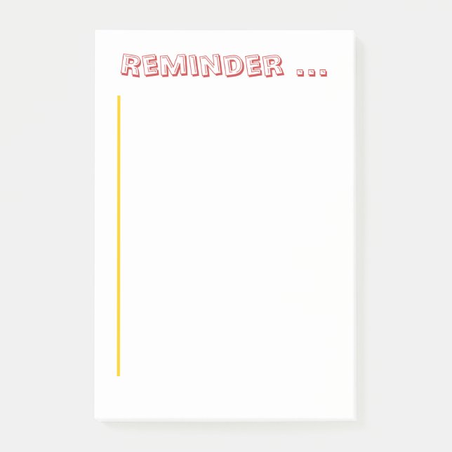 Note Pad - Reminder notepad (Front)