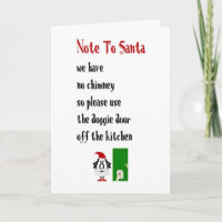 Note To Santa, A Funny Merry Christmas Poem
