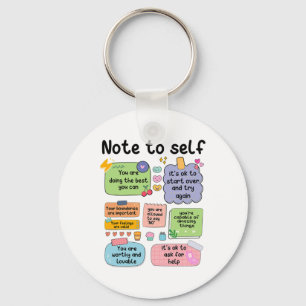 Note To Self Mental Health School Psychologist 1 Key Ring