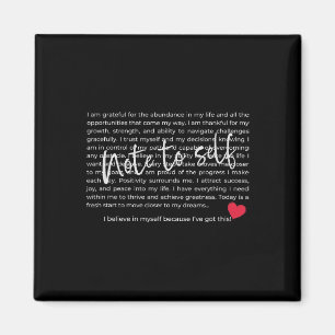 Note To Self, Positive Affirmations, Positive Quot Magnet