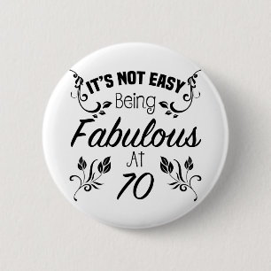 NotEasy70a 6 Cm Round Badge