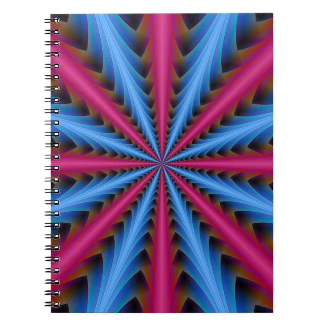 Notebook  16 Segments in Pink and Blue (Front)