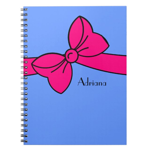 notebook_#230 large tied bow notebook (Front)