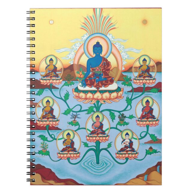NOTEBOOK 8 Medicine Buddhas - Masters of Healing (Front)