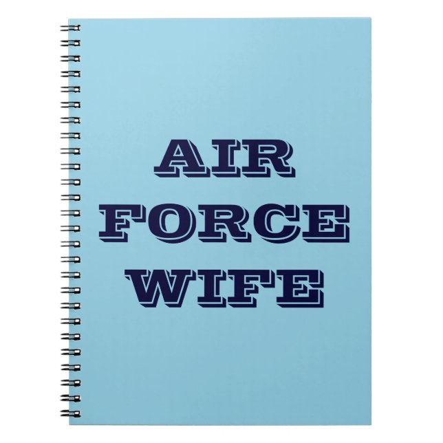 Notebook Air Force Wife (Front)