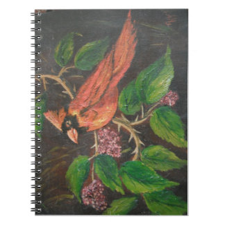 Notebook Ann Hayes Painting Cardinal