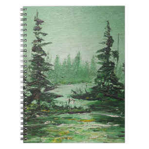 Notebook Ann Hayes Painting Green Forest
