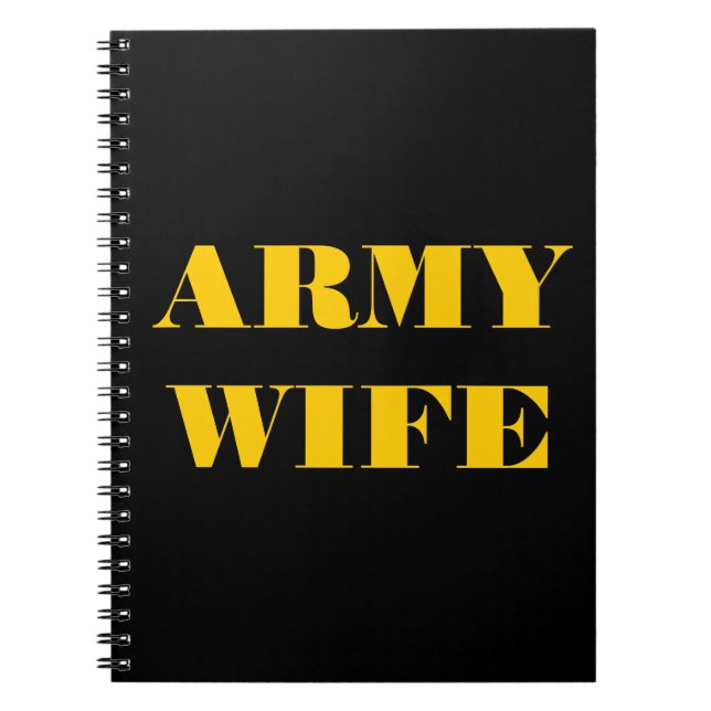 Notebook Army Wife (Front)