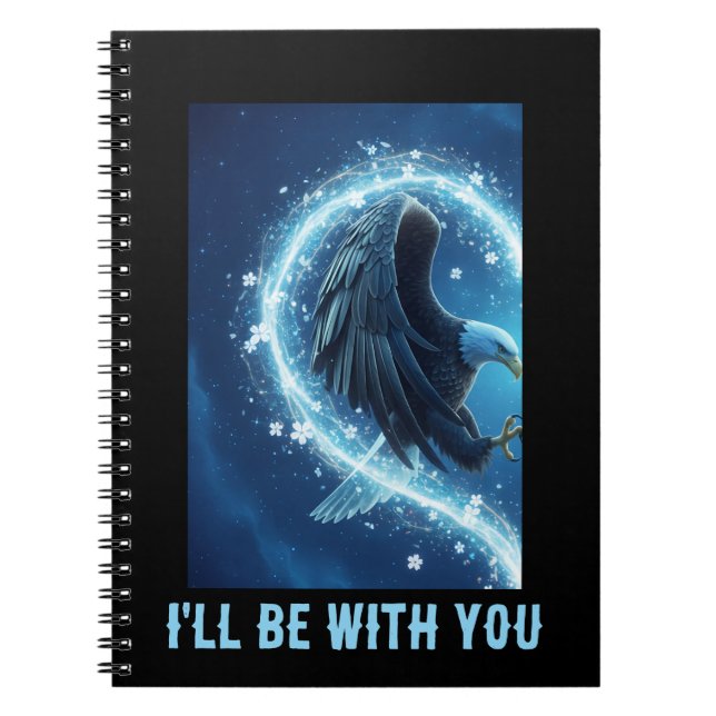 Notebook Bald Eagle Heart Love 1 (Front)
