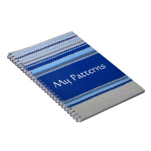 Notebook - Blue and White Stripes
