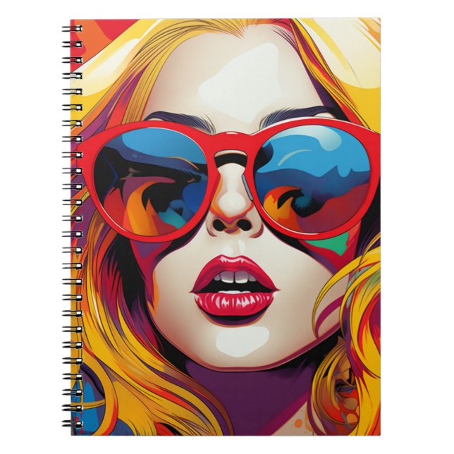 Notebook Comic Pop Art Girl (Front)