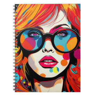 Notebook Comic Pop Art Girl