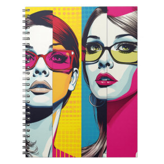 Notebook Comic Pop Art Girl