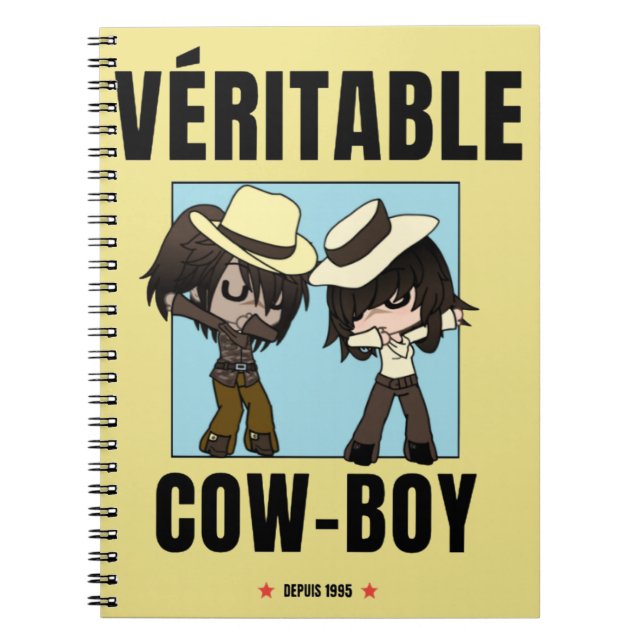 notebook "cowboy chibi" (Front)