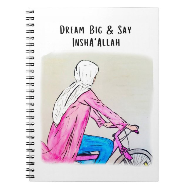 Notebook - Dream Big and say InshaAllah (Front)