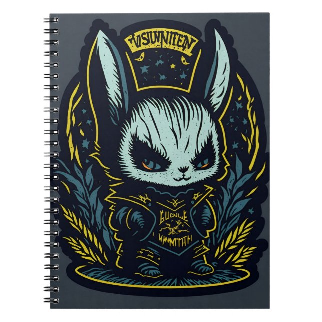 Notebook easter dark rabbit bunny halloween 1 (Front)