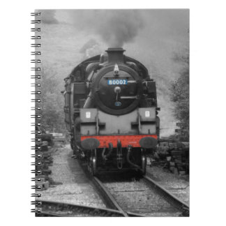 Notebook Featuring Steam Train On Cover