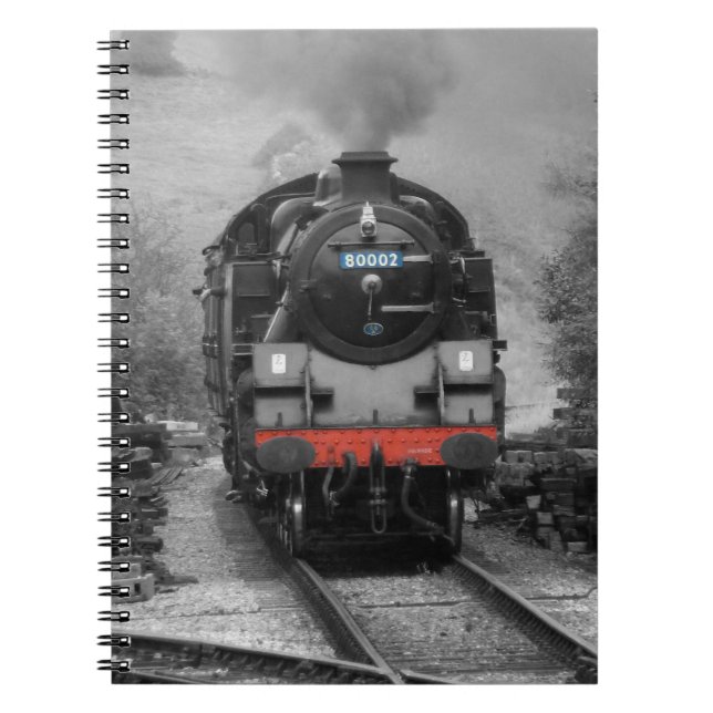 Notebook Featuring Steam Train On Cover (Front)