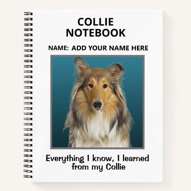 Notebook for Lovers of Collies (Front)
