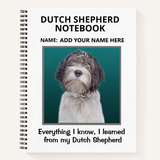 Notebook for Lovers of Dutch Shepherd (Front)