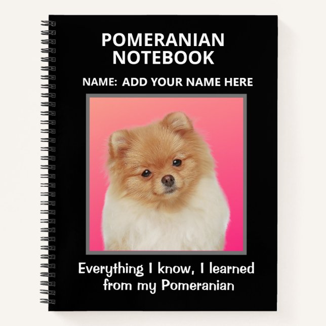 Notebook for Lovers of Pomeranians (Front)