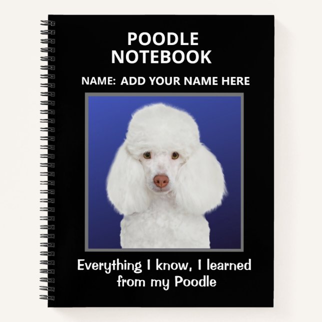 Notebook for Lovers of Poodles (Front)