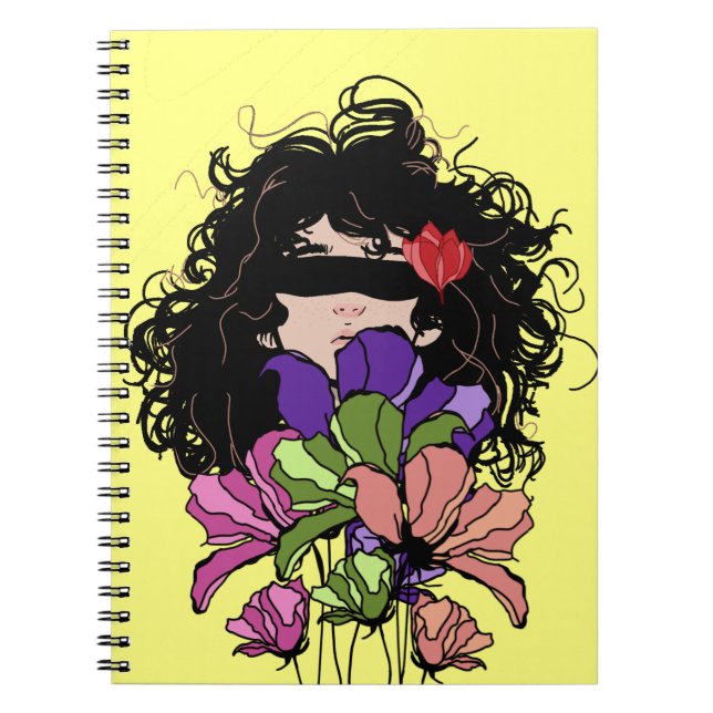 Notebook girl& Flowers (Front)
