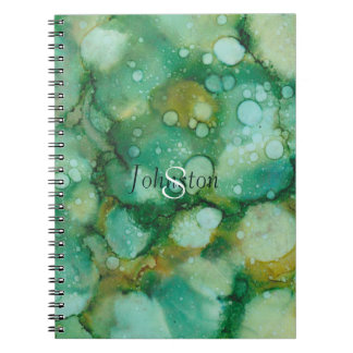 Notebook "Gold Dusted Flowers" Personalise