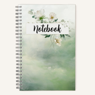 Notebook-Green Floral Notebook