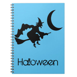 Notebook - Halloween Flying Witch
