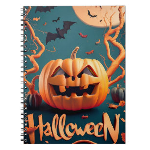 Notebook Halloween pumpkins