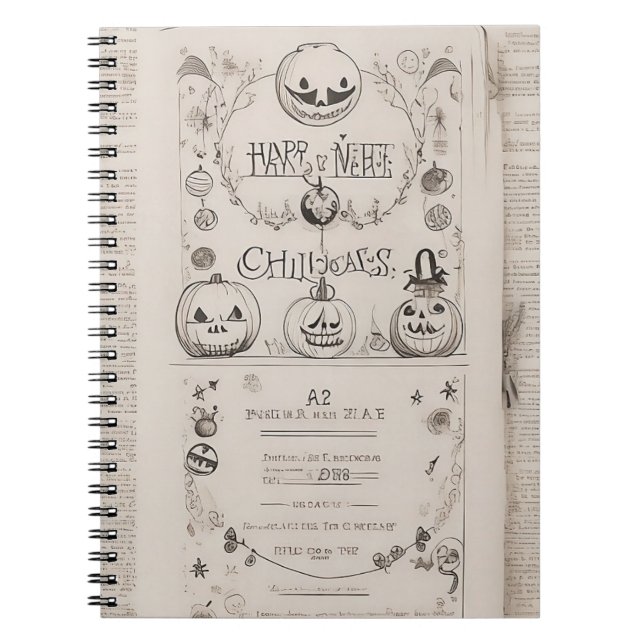 notebook Halloween vintage  (Front)