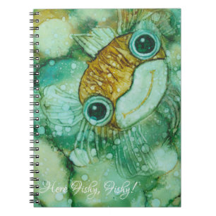 Notebook "Inkblot/Cute Fish  Personalise