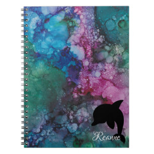 Notebook "Inkblots/Dolphin" Personalise