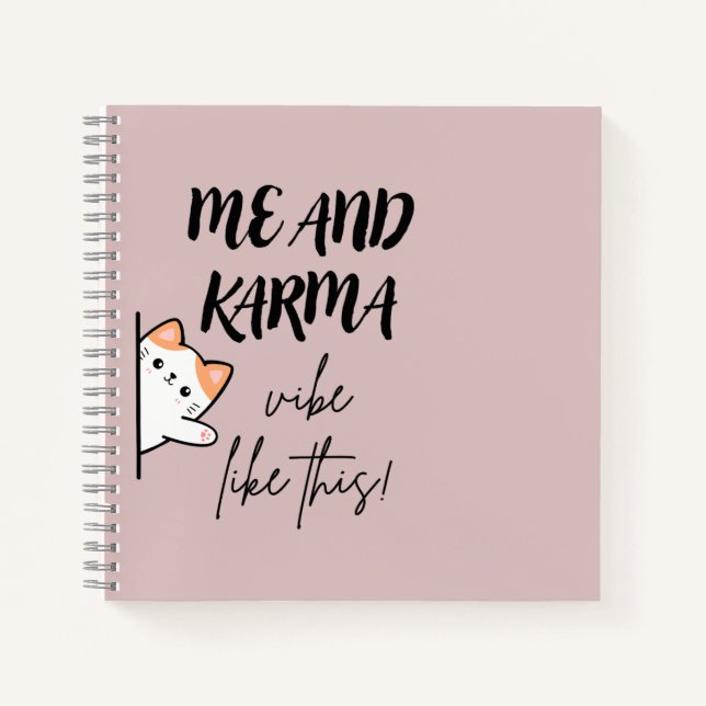 Notebook | karma | cats | journals  (Front)