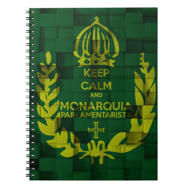 Notebook Keep Clam and Parlamentarista Monarchy (Front)