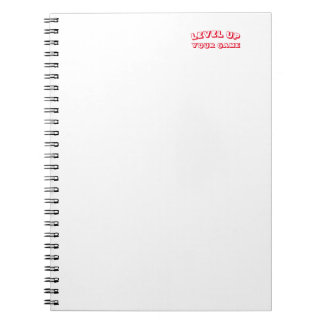 notebook "level up your game"