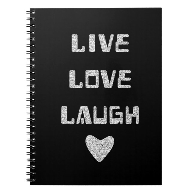 Notebook - Live Love Laugh (Front)