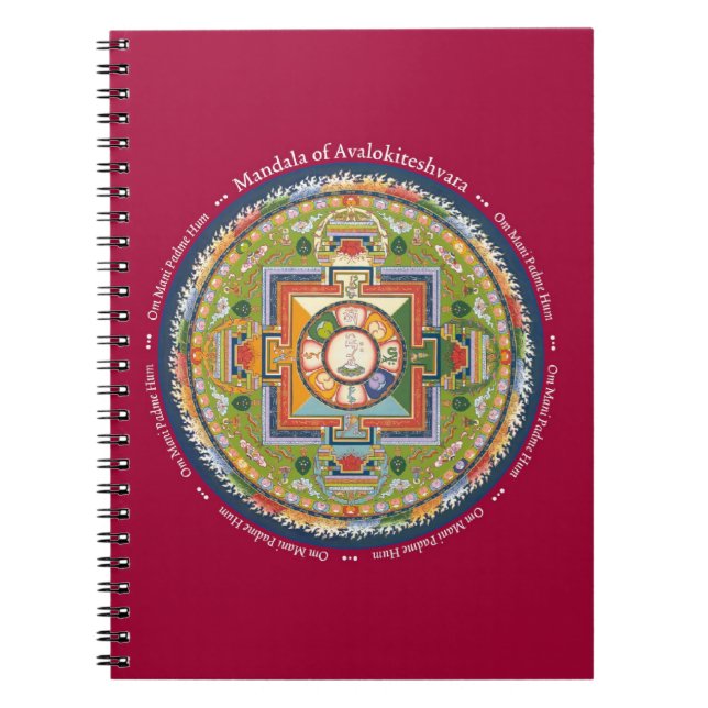 NOTEBOOK - Mandala of Chenrezig with Mantra (Front)