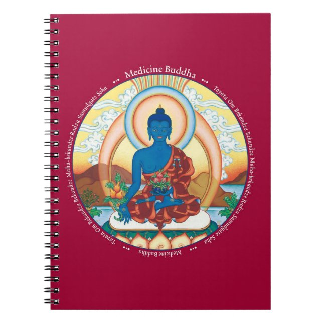 NOTEBOOK - Medicine Buddha with his Mantra (Front)