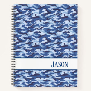 Notebook-Military Blue Camo Notebook