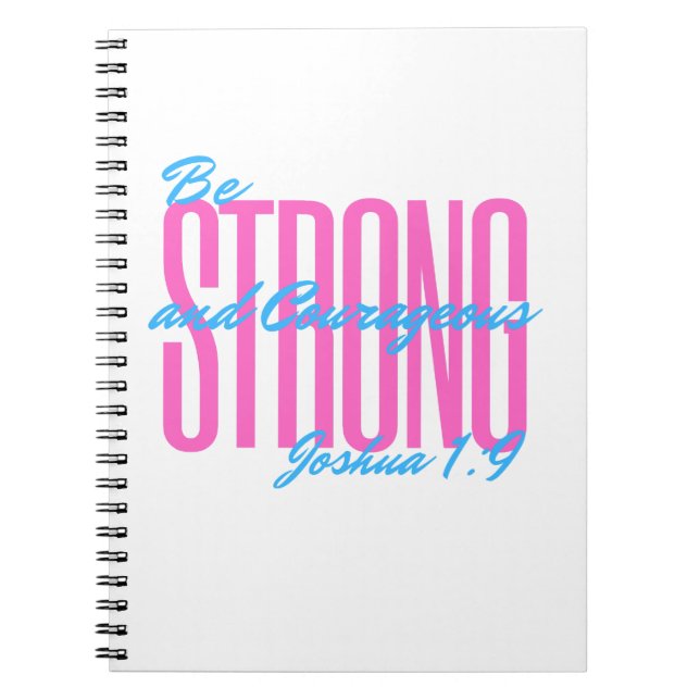 Notebook Motivational Joshua 1:9 (Front)