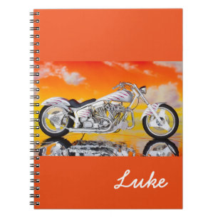 Notebook-Motorcycle & Custom Name Notebook